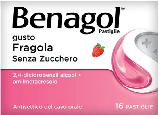 Benagol pastiglie gusto Fragola senza zucchero