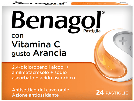 Benagol pastiglie con Vitamina C gusto Arancia