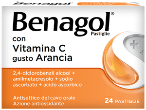 Benagol pastiglie con Vitamina C gusto Arancia